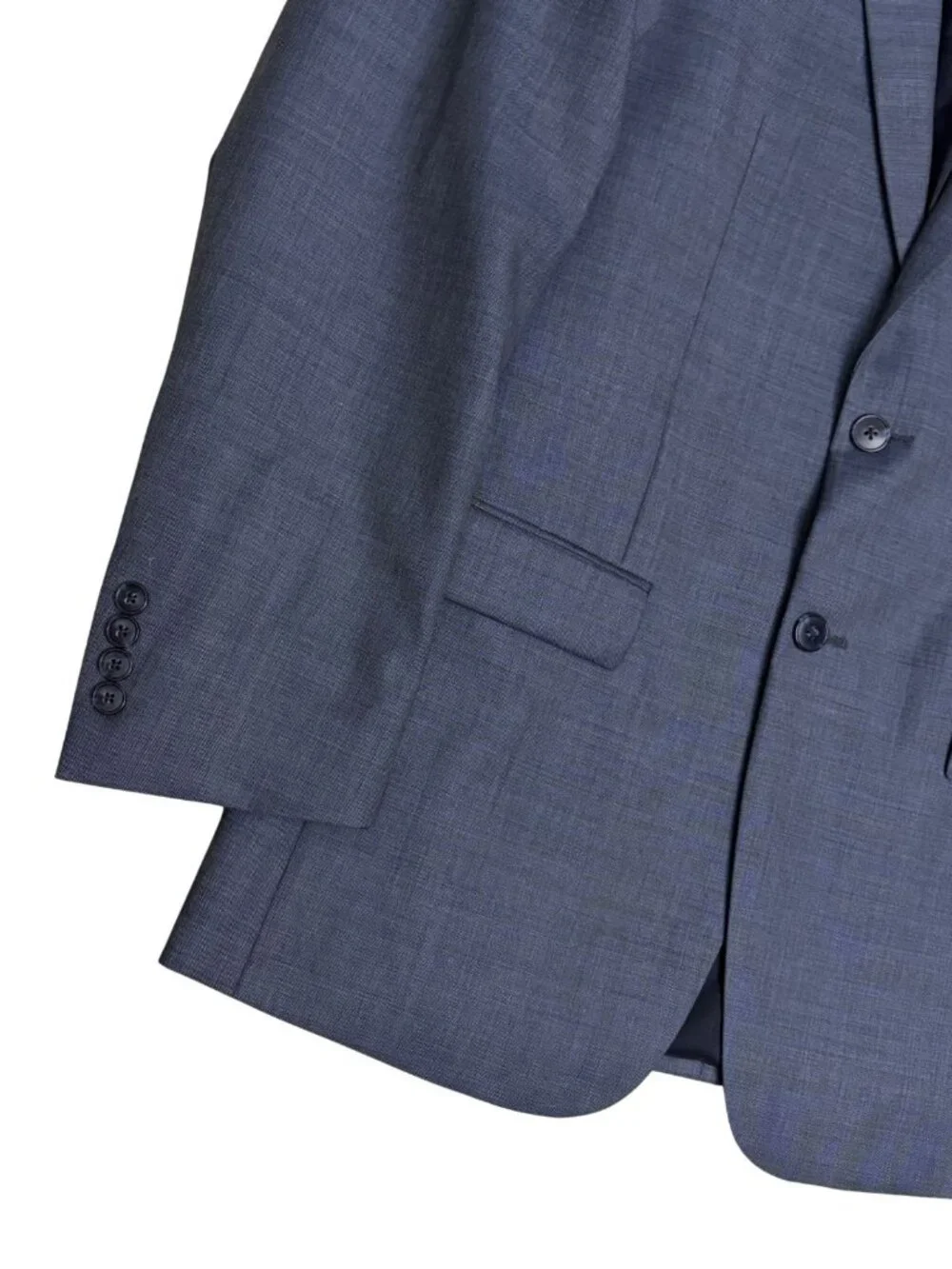 JOS A BANK Wool Business Suit Blue Blazer Dress Pants Formal Jacket Mens 39L